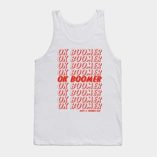 Ok Boomer Trend Meme Tank Top